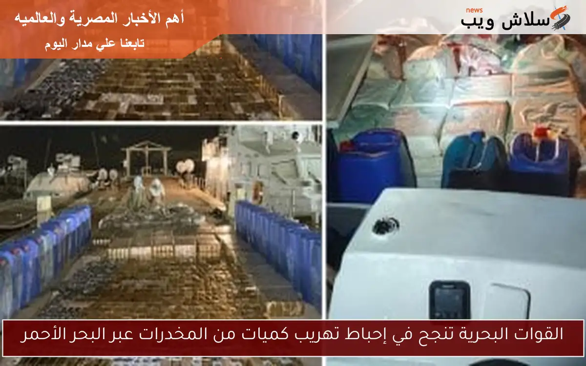 القوات البحرية تنجح في إحباط تهريب كميات من المخدرات عبر البحر الأحمر