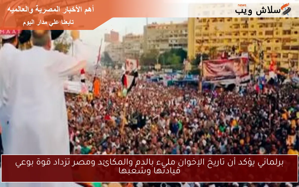 برلماني يؤكد أن تاريخ الإخوان مليء بالدم والمكائد ومصر تزداد قوة بوعي قيادتها وشعبها