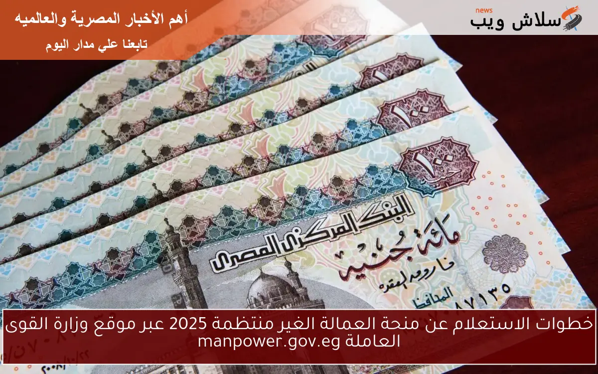 خطوات الاستعلام عن منحة العمالة الغير منتظمة 2025 عبر موقع وزارة القوى العاملة manpower.gov.eg