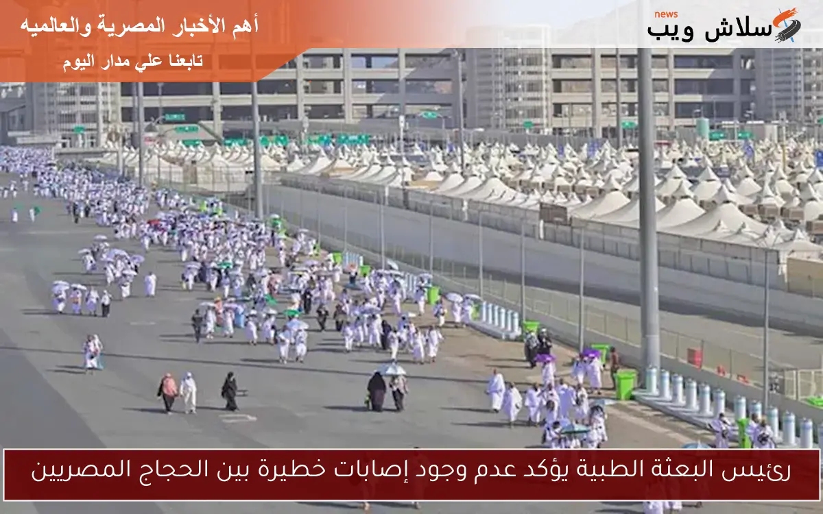 رئيس البعثة الطبية يؤكد عدم وجود إصابات خطيرة بين الحجاج المصريين