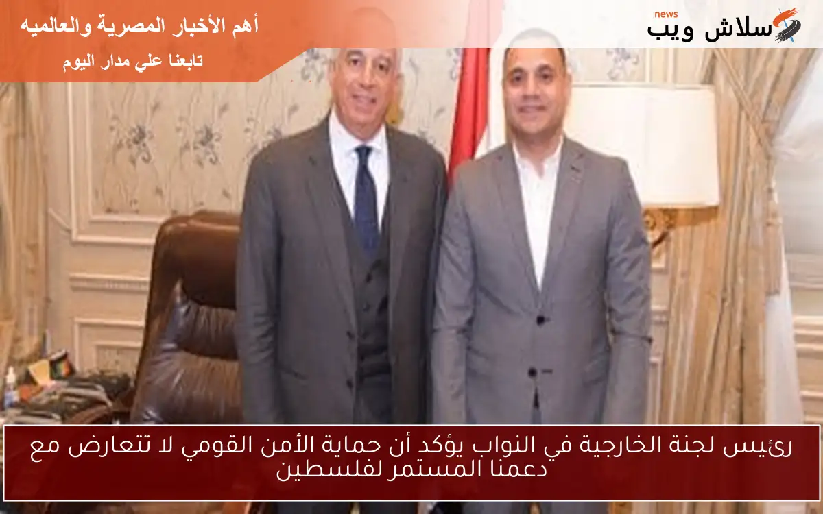 رئيس لجنة الخارجية في النواب يؤكد أن حماية الأمن القومي لا تتعارض مع دعمنا المستمر لفلسطين