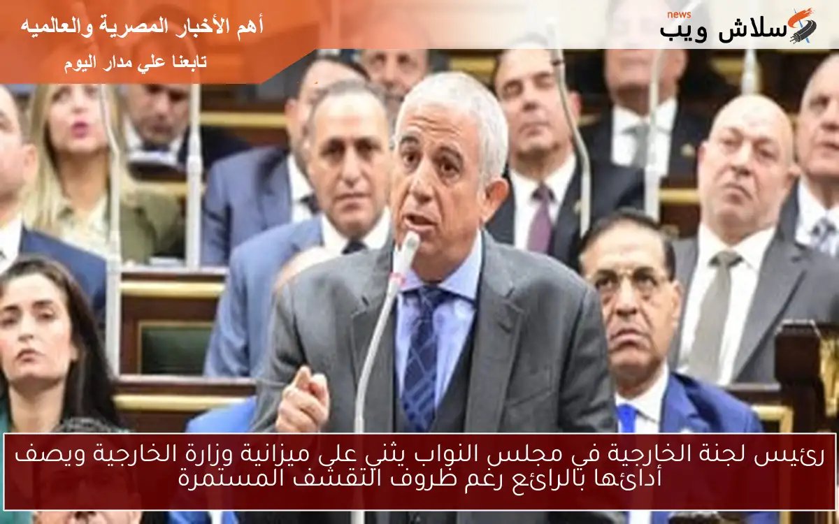 رئيس لجنة الخارجية في مجلس النواب يثني على ميزانية وزارة الخارجية ويصف أدائها بالرائع رغم ظروف التقشف المستمرة