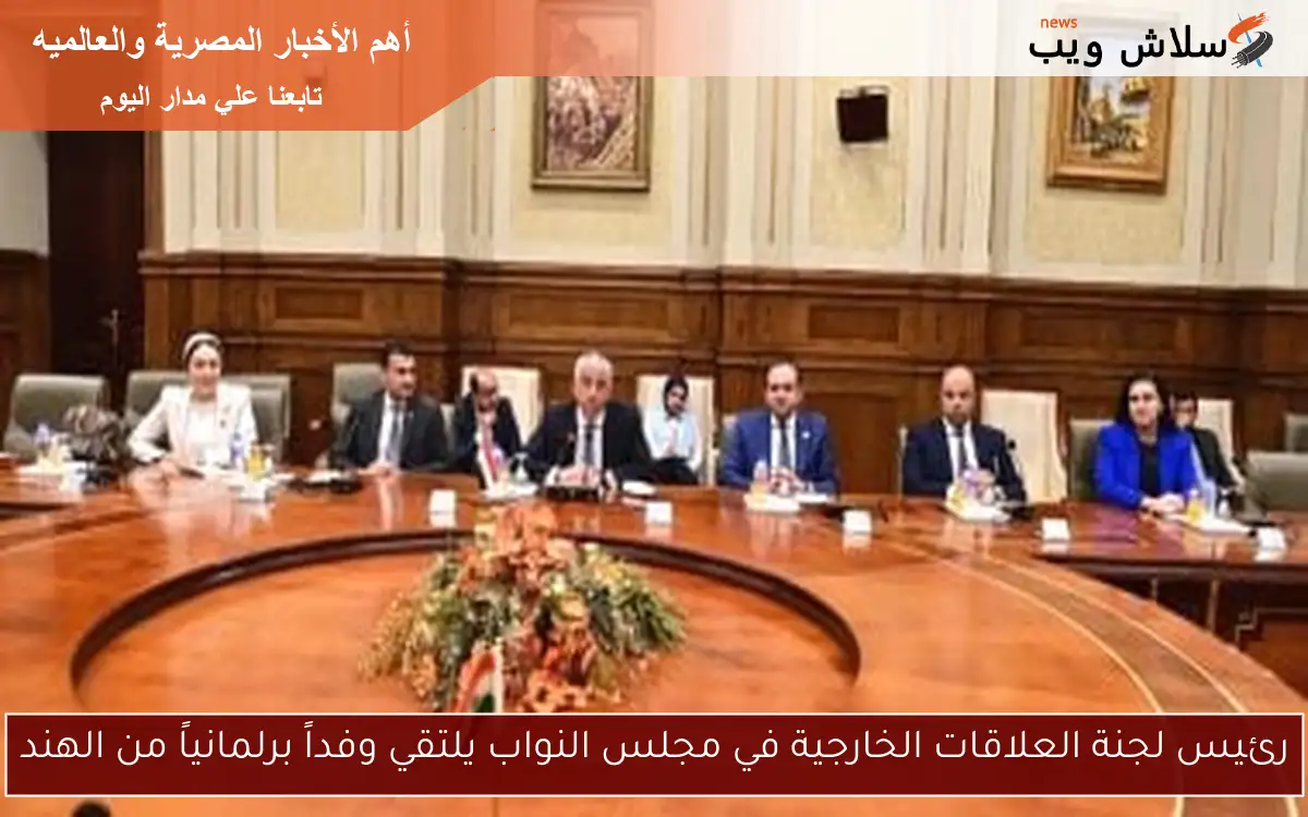 رئيس لجنة العلاقات الخارجية في مجلس النواب يلتقي وفداً برلمانياً من الهند