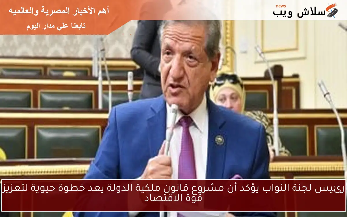 رئيس لجنة النواب يؤكد أن مشروع قانون ملكية الدولة يعد خطوة حيوية لتعزيز قوة الاقتصاد