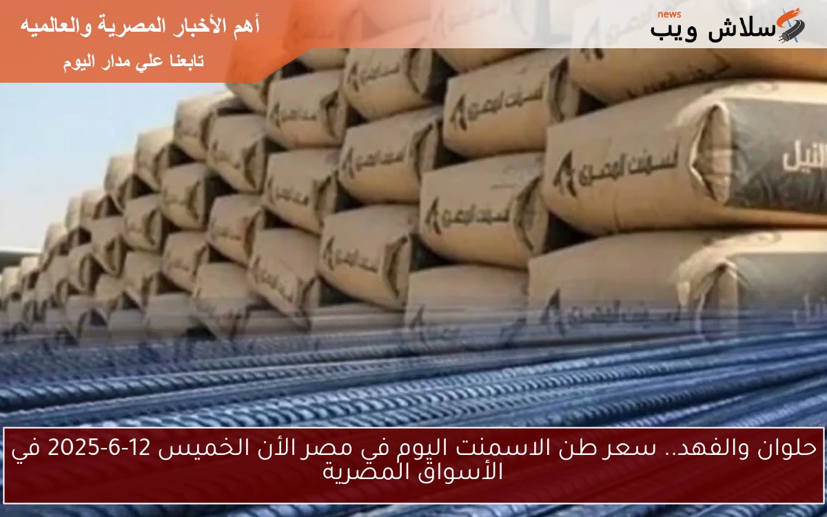 حلوان والفهد.. سعر طن الاسمنت اليوم في مصر الأن الخميس 12-6-2025 في الأسواق المصرية