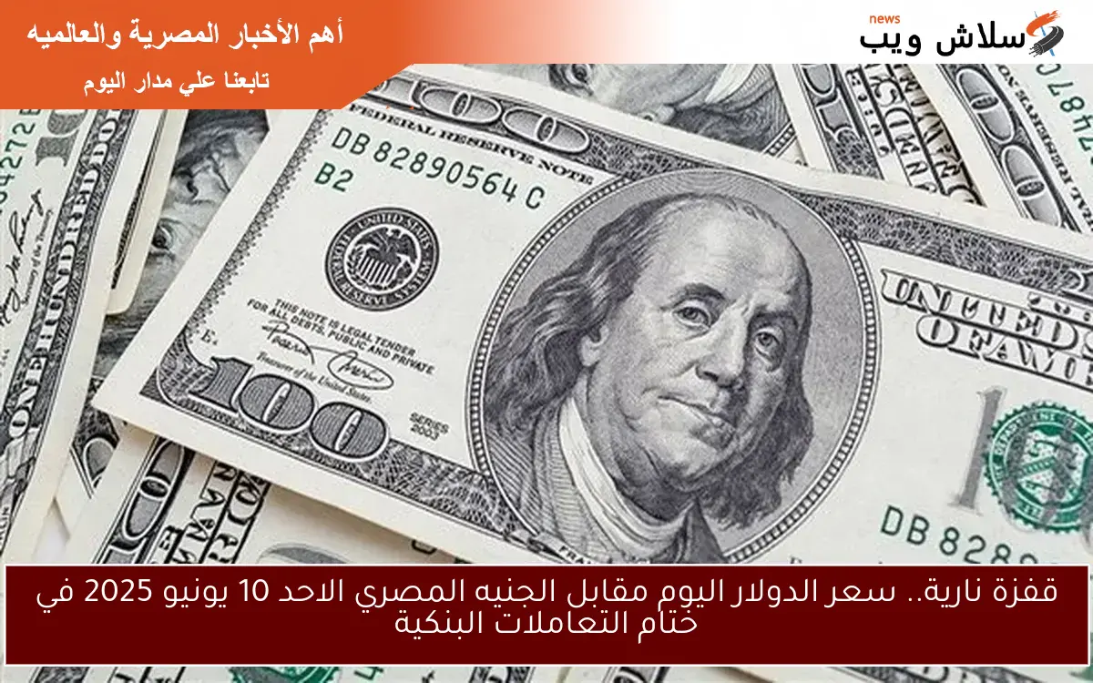 قفزة نارية.. سعر الدولار اليوم مقابل الجنيه المصري الاحد 10 يونيو 2025 في ختام التعاملات البنكية