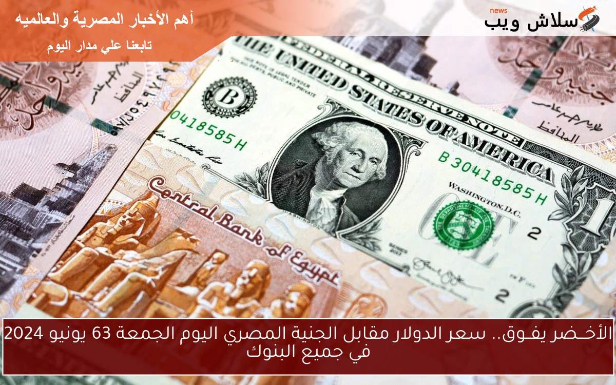 الأخـــضر يفــوق.. سعر الدولار مقابل الجنية المصري اليوم الجمعة 6 يونيو 2025 في جميع البنوك