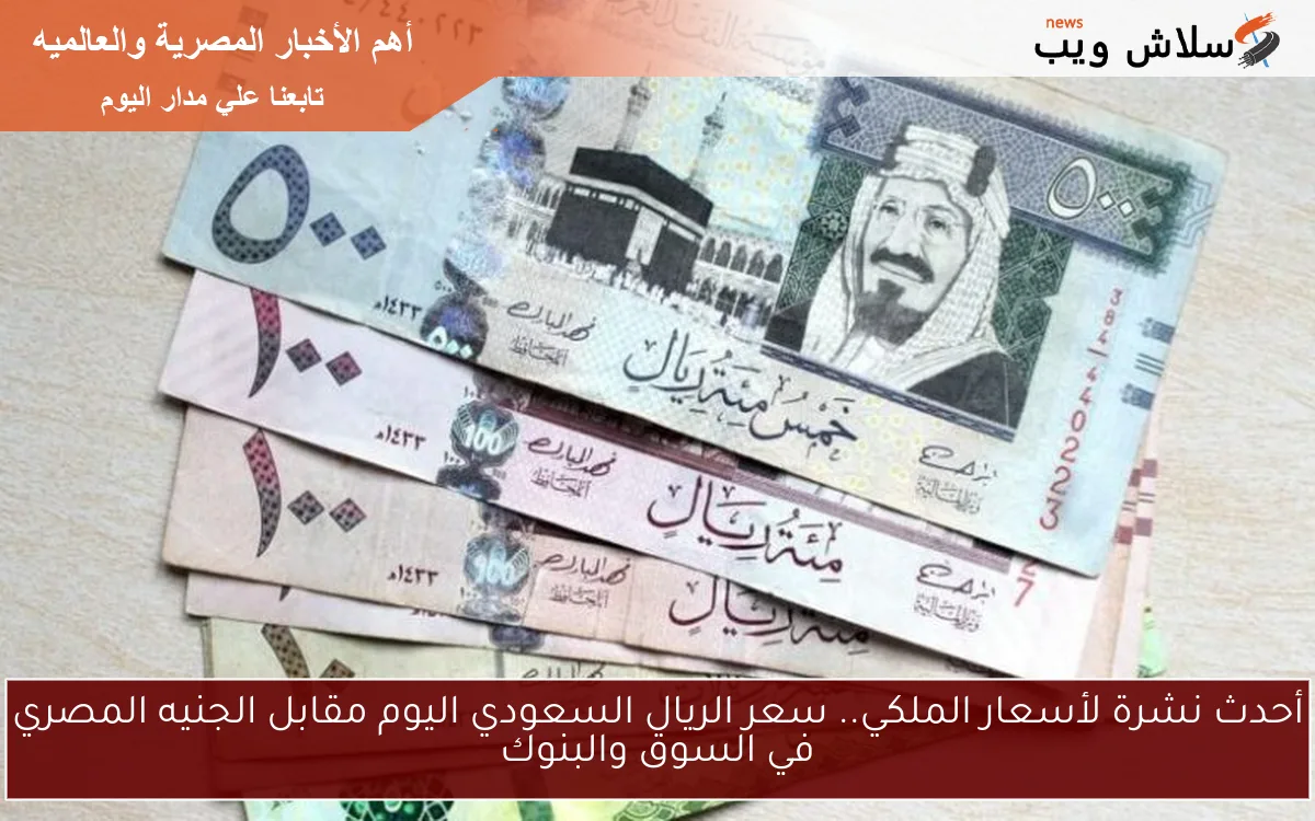 أحدث نشرة لأسعار الملكي.. سعر الريال السعودي اليوم مقابل الجنيه المصري في السوق والبنوك
