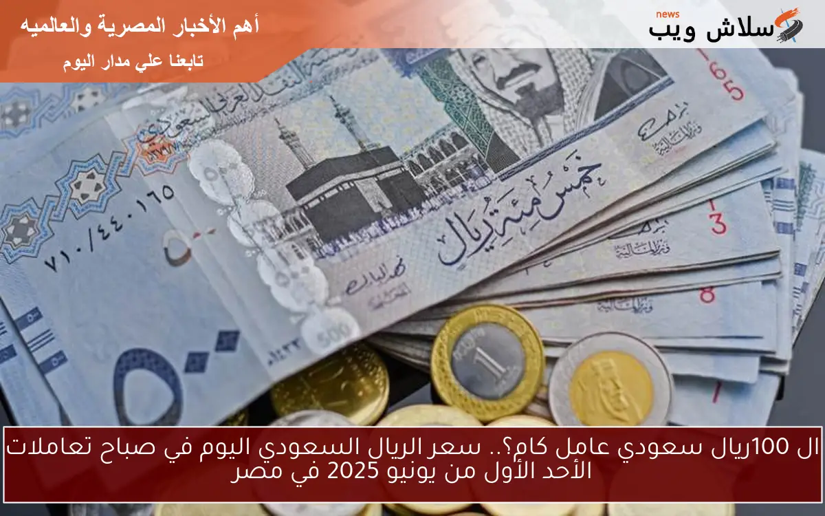 ال 100ريال سعودي عامل كام؟.. سعر الريال السعودي اليوم في صباح تعاملات الأحد الأول من يونيو 2025 في مصر