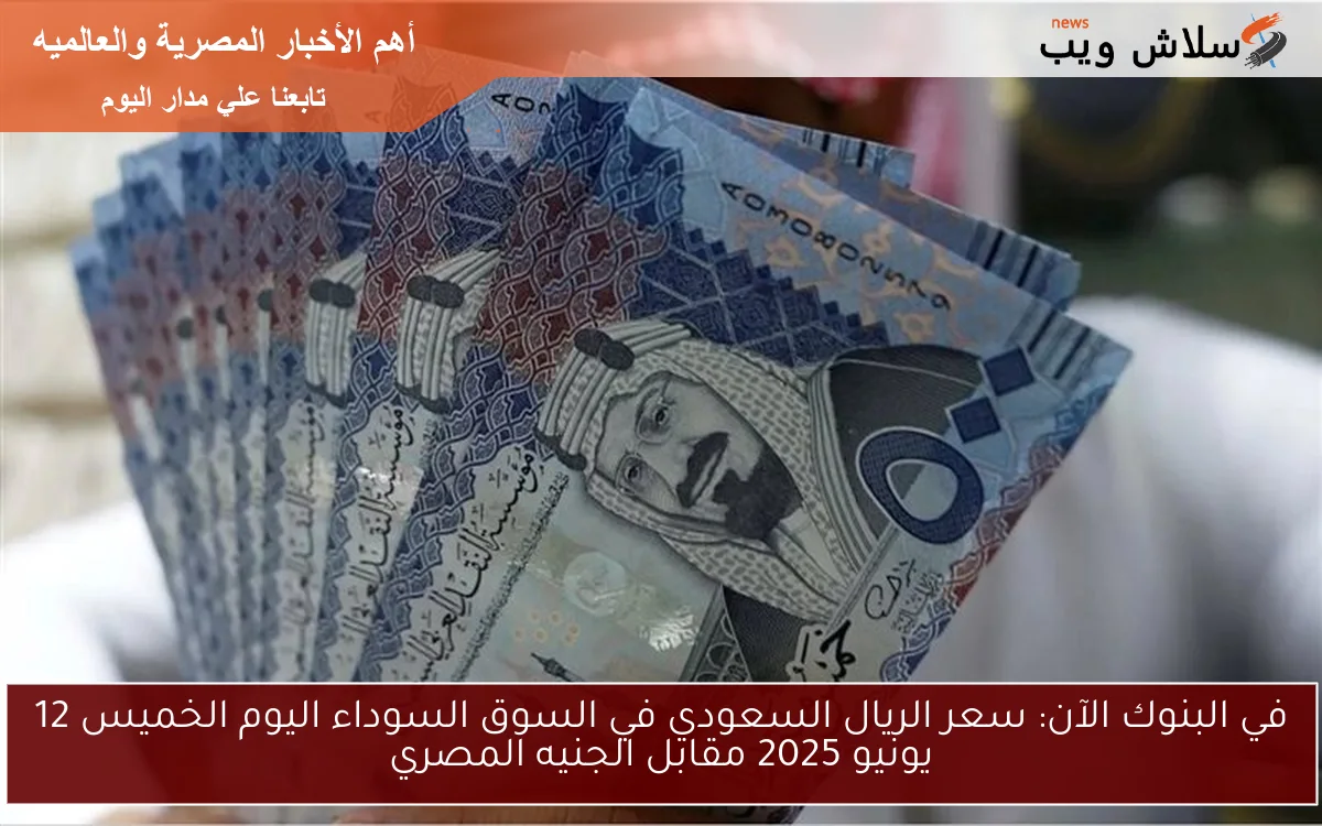 في البنوك الآن: سعر الريال السعودي في السوق السوداء اليوم الخميس 12 يونيو 2025 مقابل الجنيه المصري