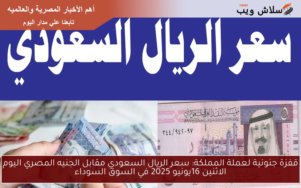 قفزة جنونية لعملة المملكة: سعر الريال السعودي مقابل الجنيه المصري اليوم الاثنين 16يونيو 2025 في السوق السوداء