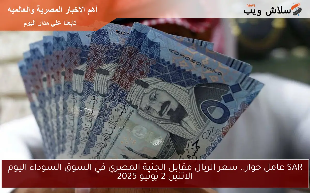 SAR عامل حوار.. سعر الريال مقابل الجنية المصري في السوق السوداء اليوم الاثنين 2 يونيو 2025