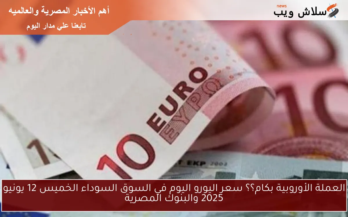 العملة الأوروبية بكام؟؟ سعر اليورو اليوم في السوق السوداء الخميس 12 يونيو 2025 والبنوك المصرية