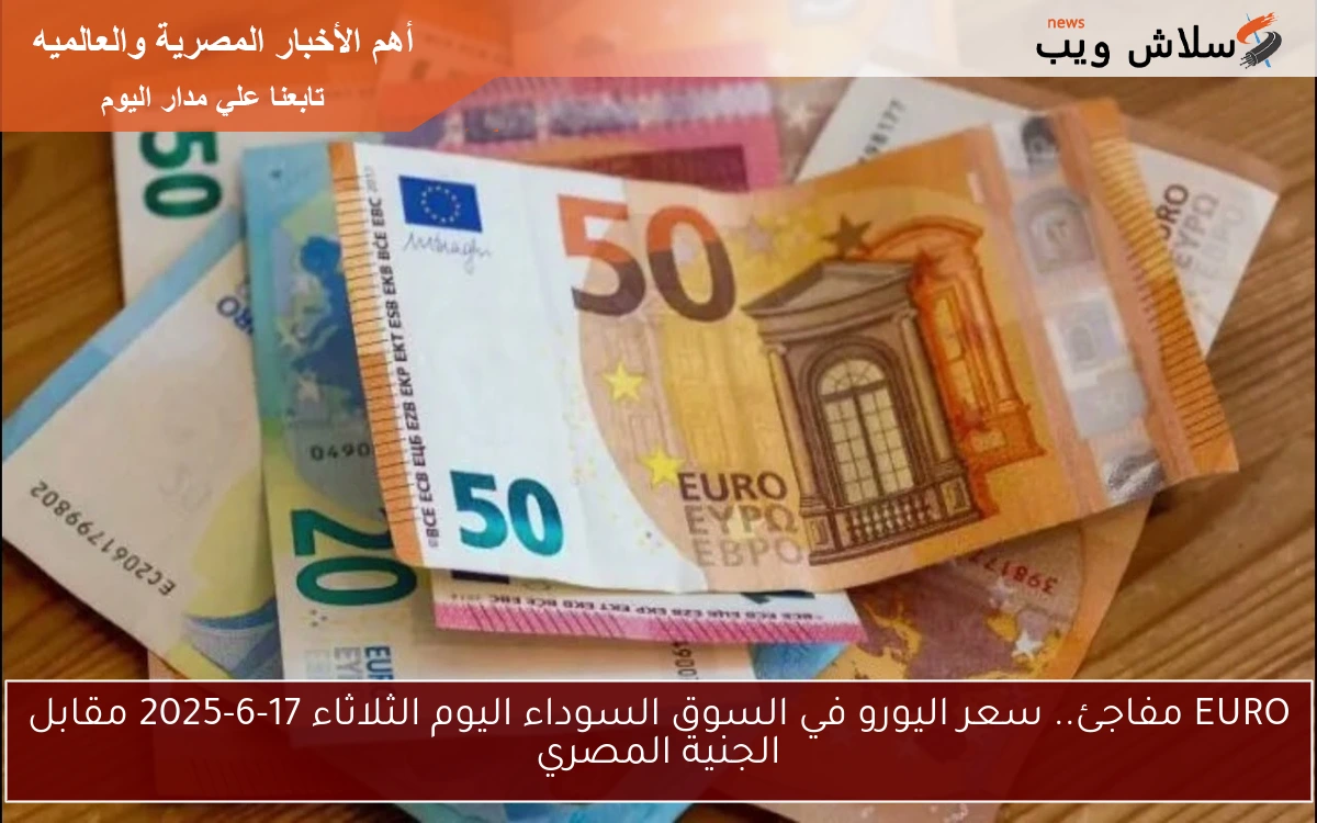 EURO مفاجئ.. سعر اليورو في السوق السوداء اليوم الثلاثاء 17-6-2025 مقابل الجنية المصري