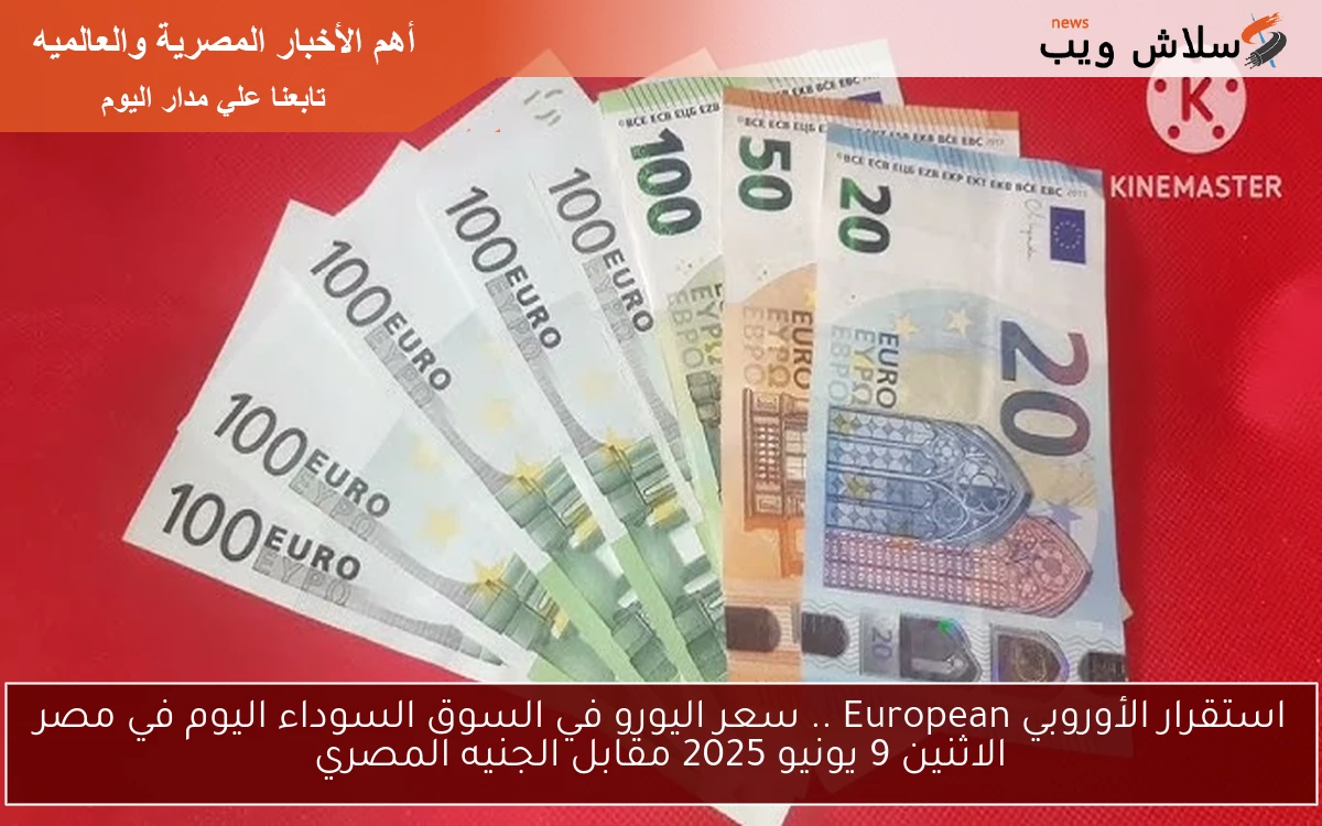 استقرار الأوروبي European .. سعر اليورو في السوق السوداء اليوم في مصر الاثنين 9 يونيو 2025 مقابل الجنيه المصري