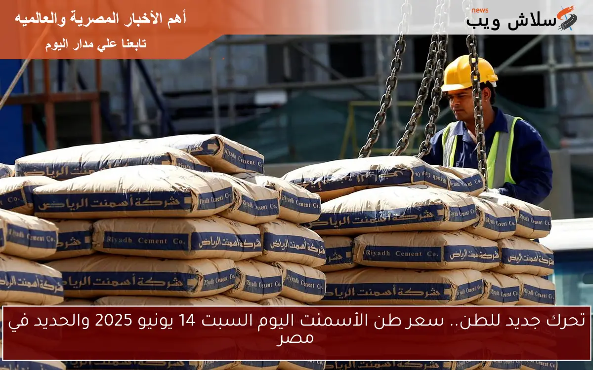 تحرك جديد للطن.. سعر طن الأسمنت اليوم السبت 14 يونيو 2025 والحديد في مصر