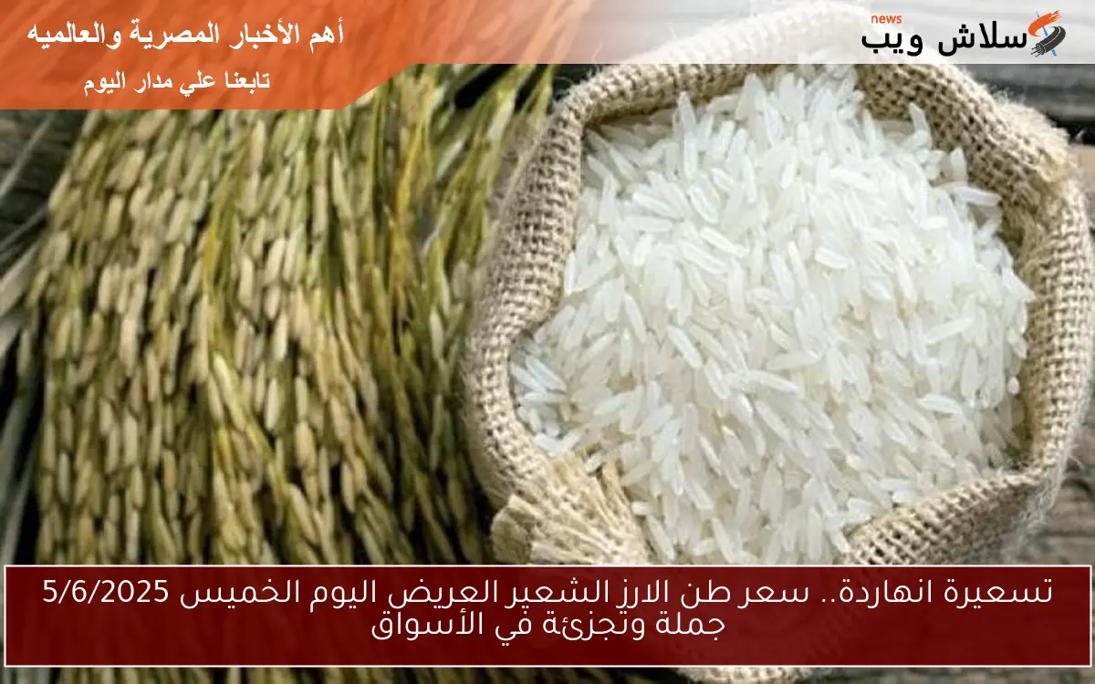 تسعيرة انهاردة.. سعر طن الارز الشعير العريض اليوم الخميس 5/6/2025 جملة وتجزئة في الأسواق