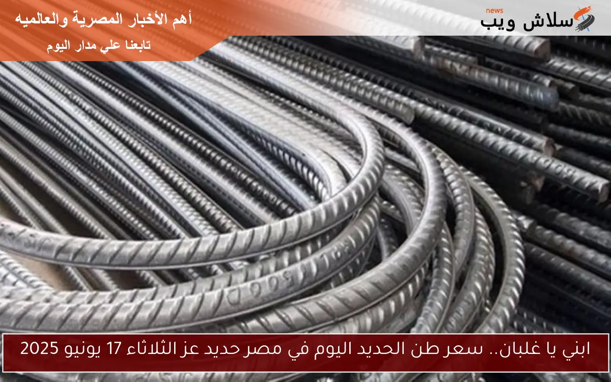 ابني يا غلبان.. سعر طن الحديد اليوم في مصر حديد عز الثلاثاء 17 يونيو 2025