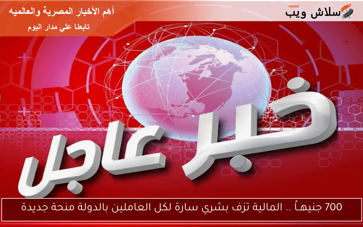 700 جنيهــاً .. المالية تزف بشري سارة لكل العاملين بالدولة منحة جديدة