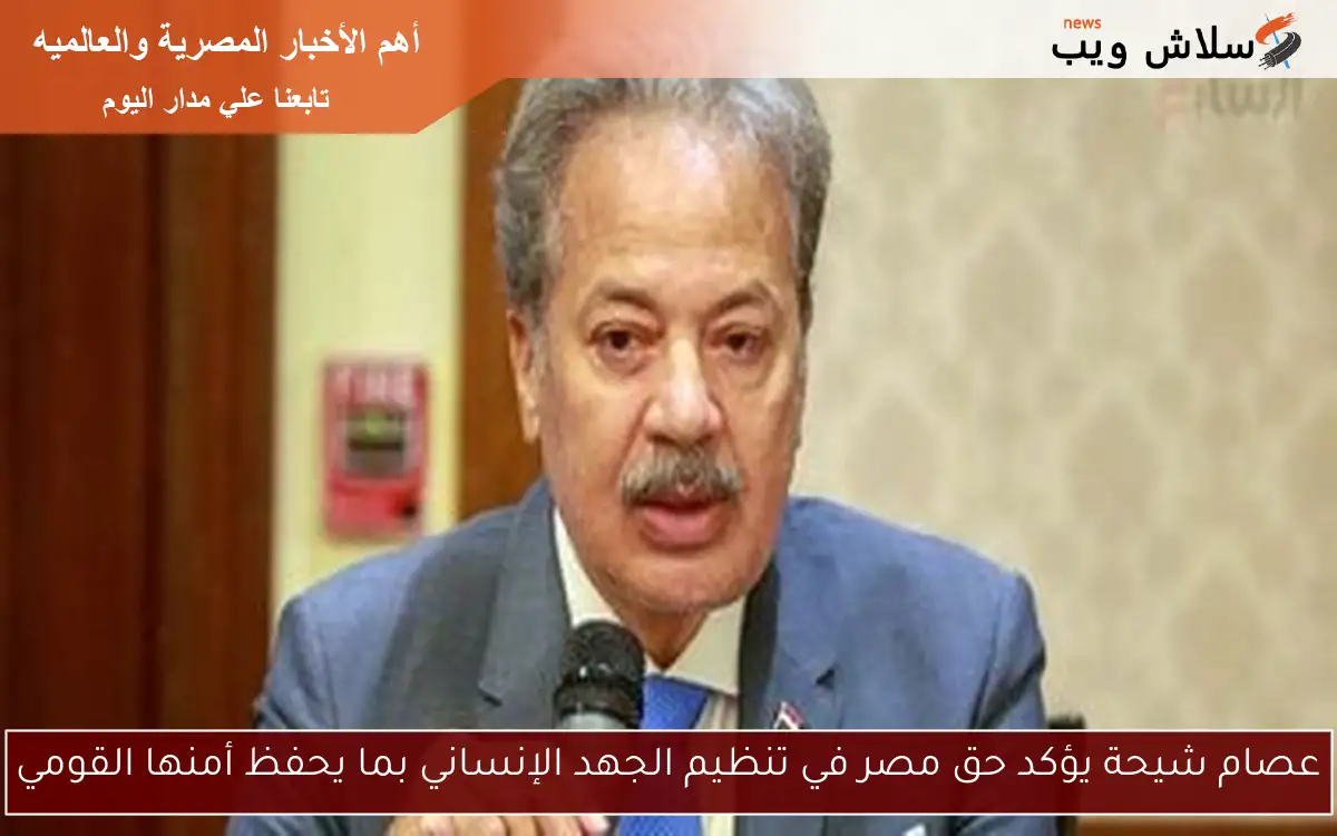عصام شيحة يؤكد حق مصر في تنظيم الجهد الإنساني بما يحفظ أمنها القومي