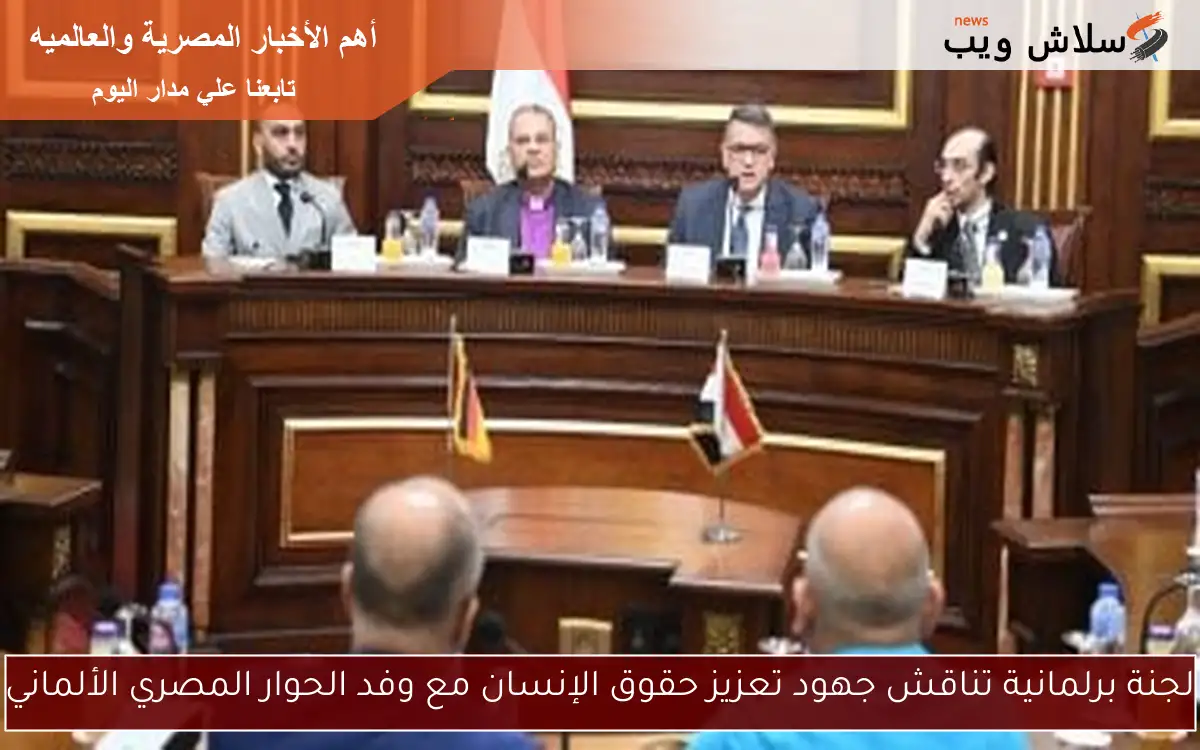 لجنة برلمانية تناقش جهود تعزيز حقوق الإنسان مع وفد الحوار المصري الألماني