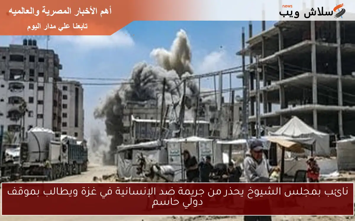 نائب بمجلس الشيوخ يحذر من جريمة ضد الإنسانية في غزة ويطالب بموقف دولي حاسم