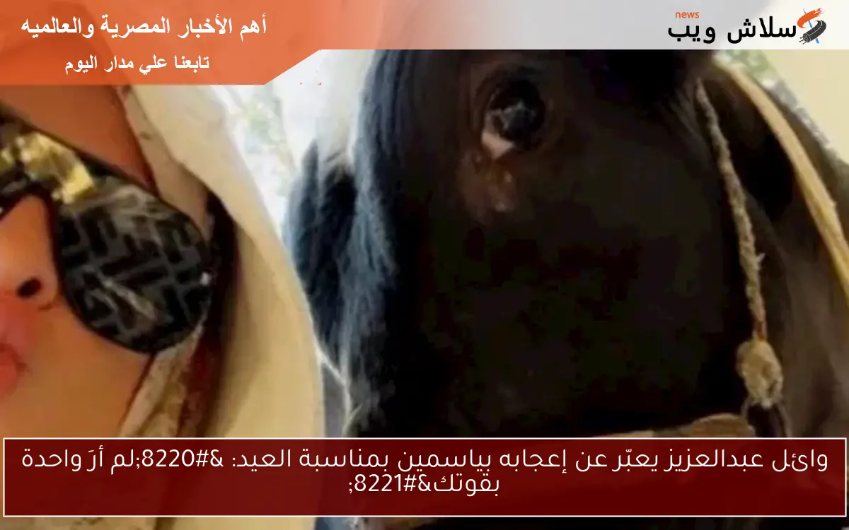وائل عبدالعزيز يعبّر عن إعجابه بياسمين بمناسبة العيد: “لم أرَ واحدة بقوتك”