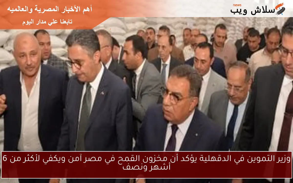 وزير التموين في الدقهلية يؤكد أن مخزون القمح في مصر آمن ويكفي لأكثر من 6 أشهر ونصف