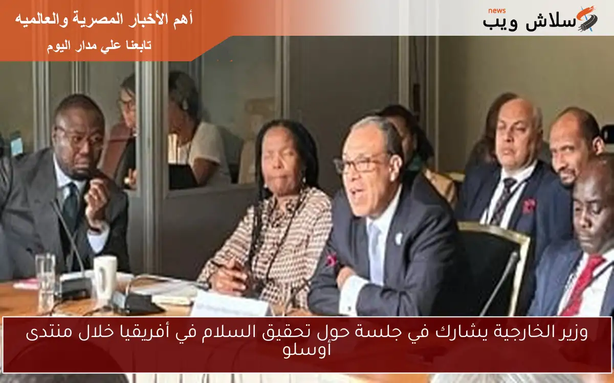 وزير الخارجية يشارك في جلسة حول تحقيق السلام في أفريقيا خلال منتدى أوسلو