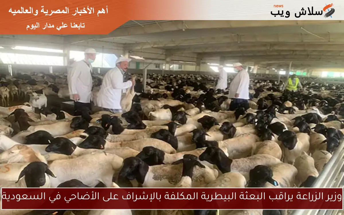وزير الزراعة يراقب البعثة البيطرية المكلفة بالإشراف على الأضاحي في السعودية