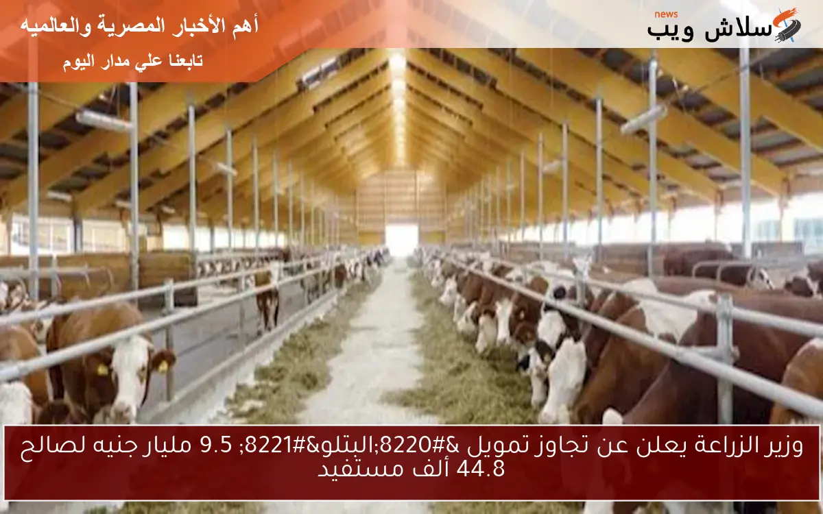 وزير الزراعة يعلن عن تجاوز تمويل “البتلو” 9.5 مليار جنيه لصالح 44.8 ألف مستفيد
