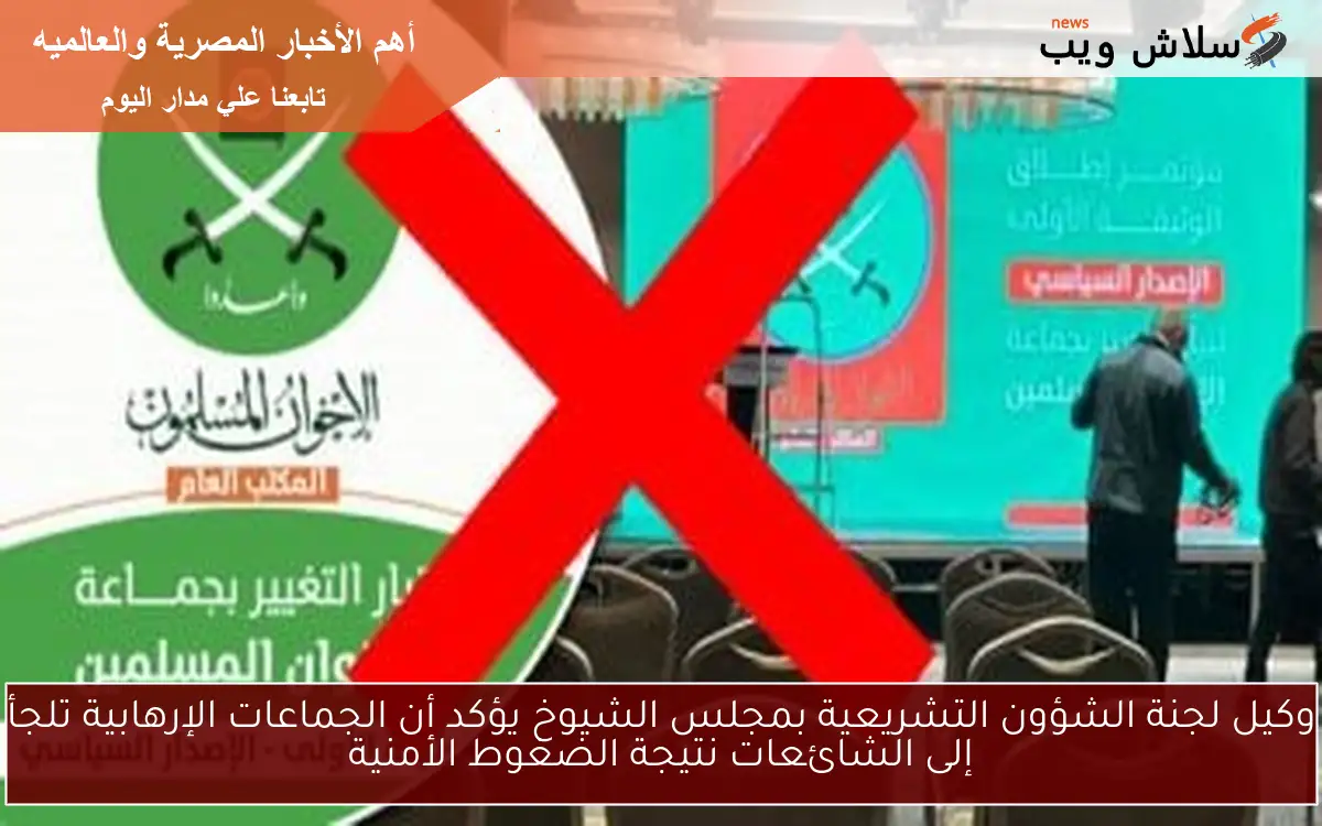 وكيل لجنة الشؤون التشريعية بمجلس الشيوخ يؤكد أن الجماعات الإرهابية تلجأ إلى الشائعات نتيجة الضغوط الأمنية