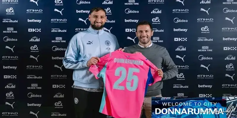 دوناروما يشارك أول تعليق له بعد انتقاله إلى مانشستر سيتي